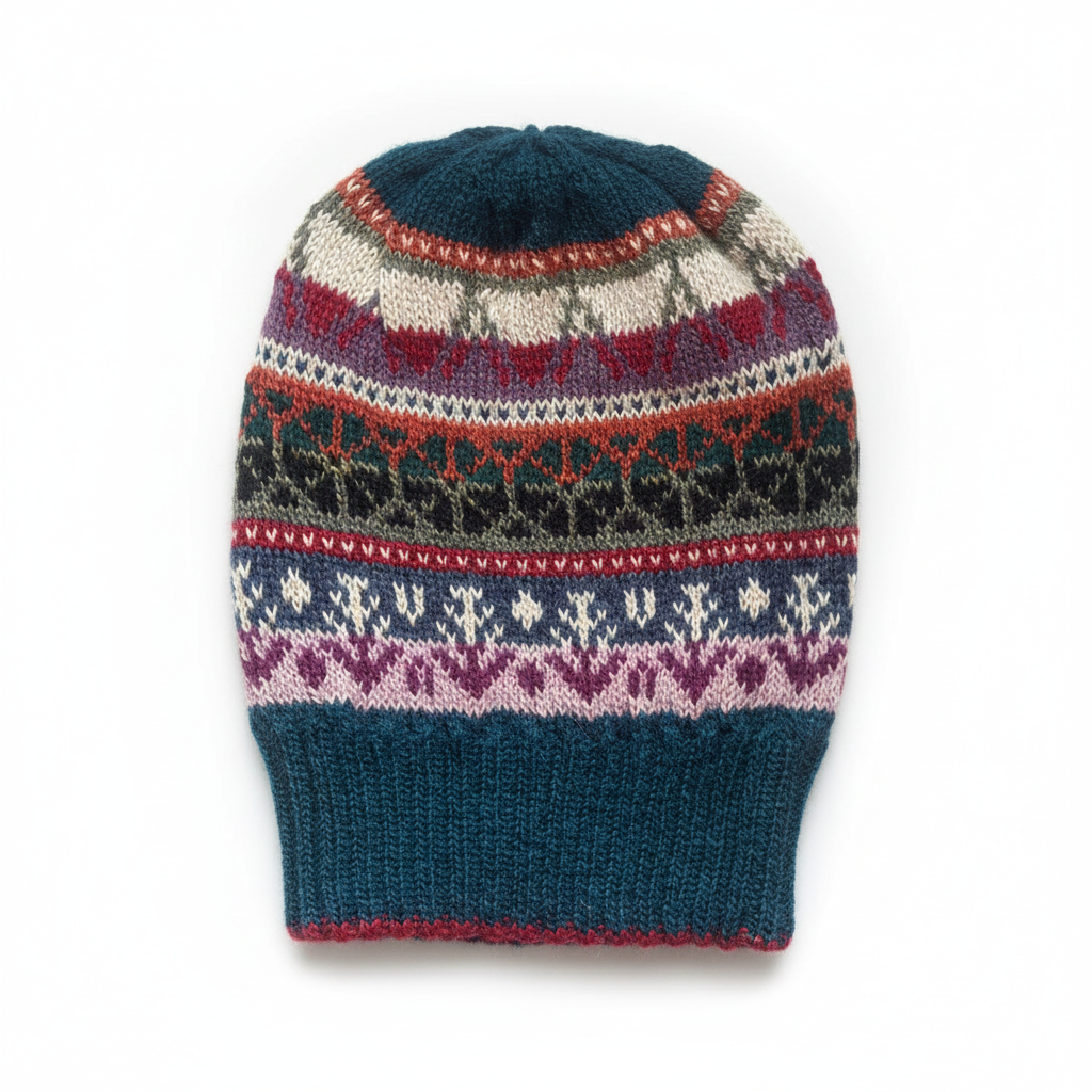 Winter fire beanie con fondo profesional